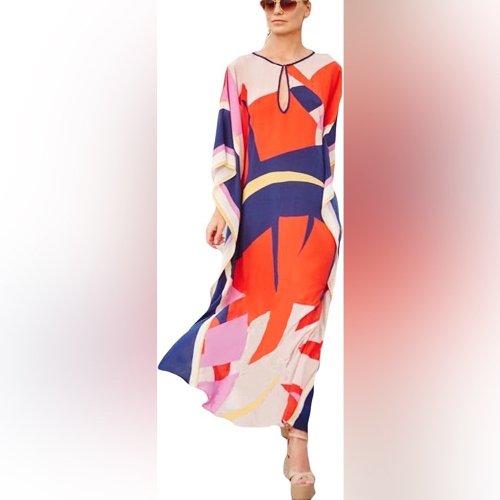 Colorful Abstract Dress/Cover Up 👙